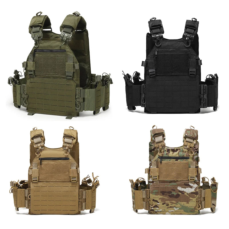 Kongo Tactical Combat Vest with Quick Release (w/ Plate Carrier)