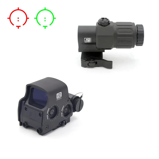 Tranq 558/G43/G33 Holographic Collimator Red Dot Sight w/20mm Rail Mounts & Quick Detach Lever