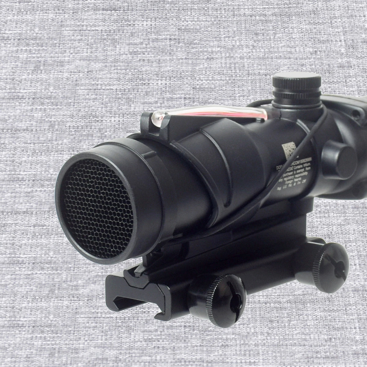 Skunk ACOG 4X32 4X Magnifier Fiber Optics Red/Green Dot Scope w/ Flash Shroud