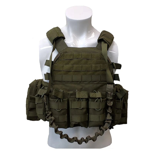 Stealth Modular Pouched Nylon Plate Carrier Tactical Vest