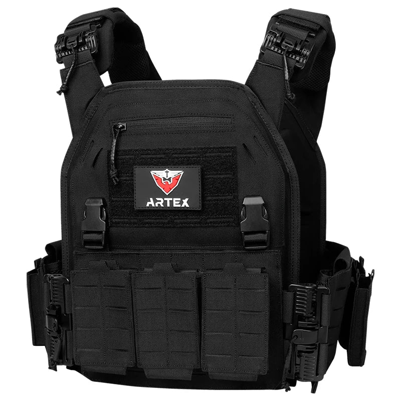 Artex Plate Carrier Vest w/ Quick Release Tactical Bandolier